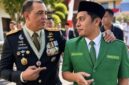 Ketua PW GP Ansor Jatim, H. Musaffa Safril (kanan) bersama Pangdam V/Brawijaya Mayjen TNI Rudy Saladin, M.A.