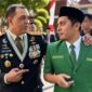 Ketua PW GP Ansor Jatim, H. Musaffa Safril (kanan) bersama Pangdam V/Brawijaya Mayjen TNI Rudy Saladin, M.A.